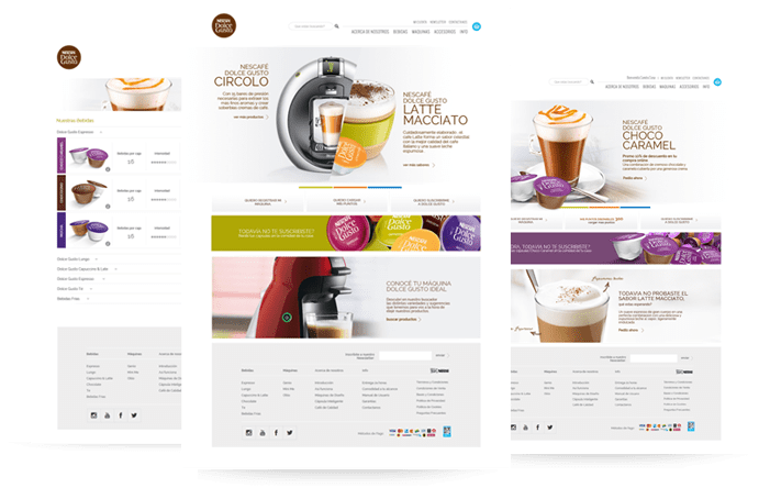 Nestle Dolce Gusto - E Commerce Website