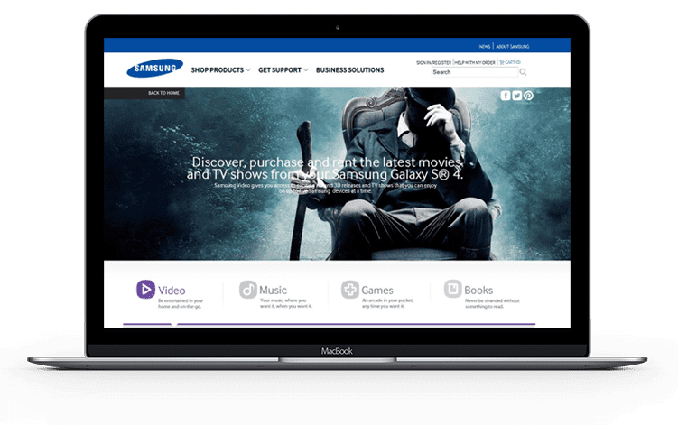 Samsung HUB - HUB Website
